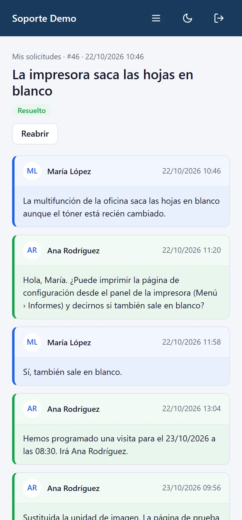 Su cliente, desde su móvil